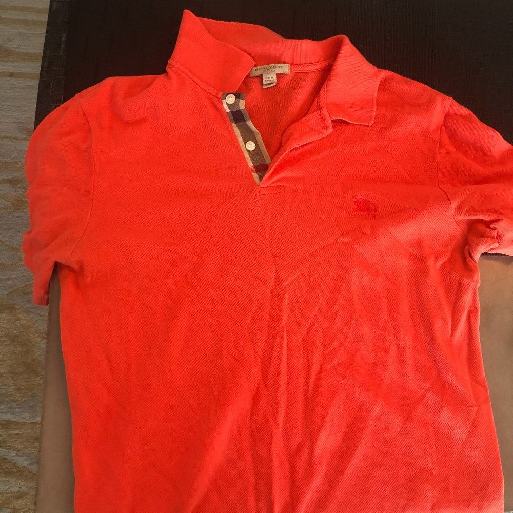 Burberry Polo - Pink/Red - M